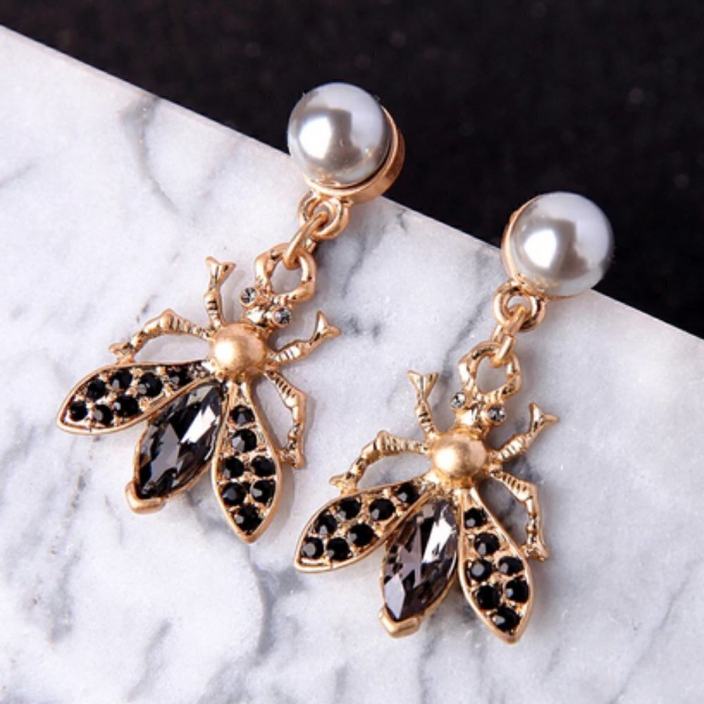 Animal crystal gypsy drop earring jewelry